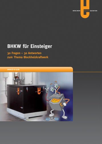 "BHKW für Einsteiger" zum Download - Berliner Energieagentur