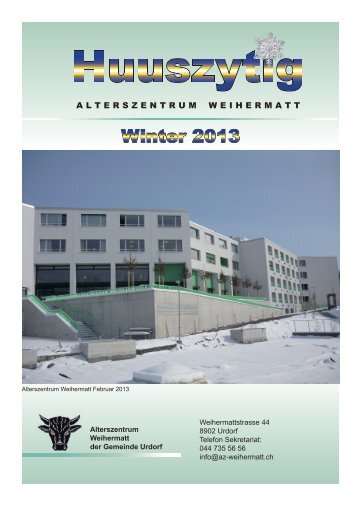 HZ Winter pdf 2013 - Alterszentrum Weihermatt