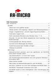 RA-Micro 8 FAQ
