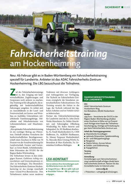 LSV kompakt 1/2013 - Sozialversicherung für Landwirtschaft ...