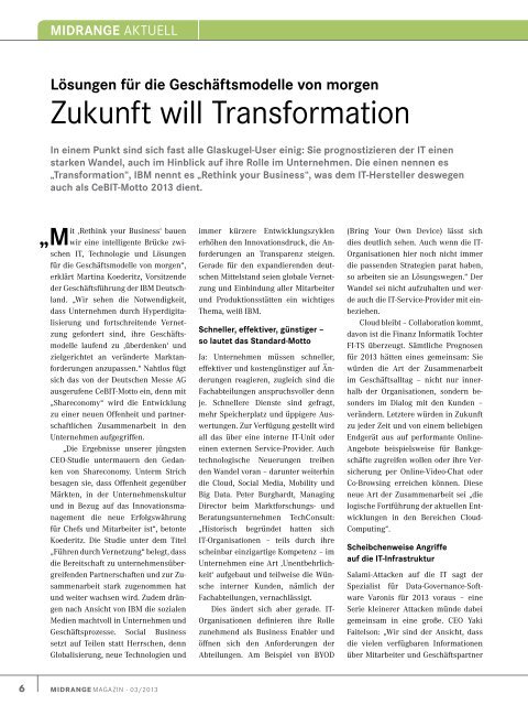 Middleware bildet Basis für hybride Nutzungsvarianten - Midrange ...