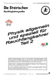 Physik - Teil 2 - auf der Seite der steirischen Rauchfangkehrergesellen