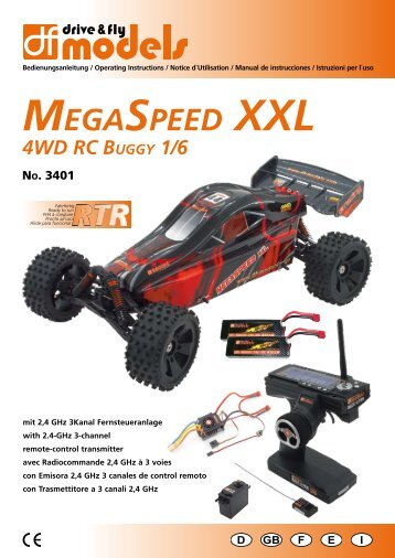 MegaSpeed XXL 4Wd RC Buggy 1/6 - DF-Models