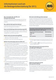 360.0 kB PDF Flyer zur Beitragsrückerstattung - beim ARAG ...
