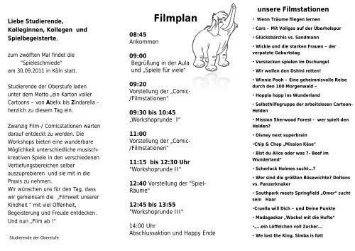 Filmplan - Erzbischöfliches Berufskolleg Köln