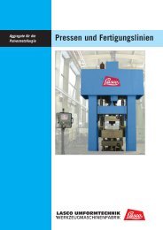 Aggregate für die Pulvermetallurgie - LASCO Umformtechnik GmbH