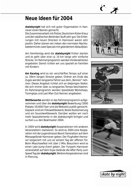 Konzept - skate by night hannover