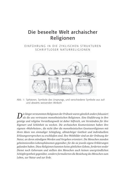 Die beseelte Welt archaischer Religionen - Ina Mahlstedt