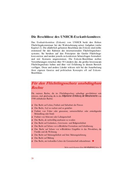 Flüchtlingsschutz - ein Leitfaden zum internationalen ... - unhcr