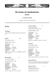 Die Zauber der Quellenbücher - Eschar (PDF ... - Pegasus Spiele