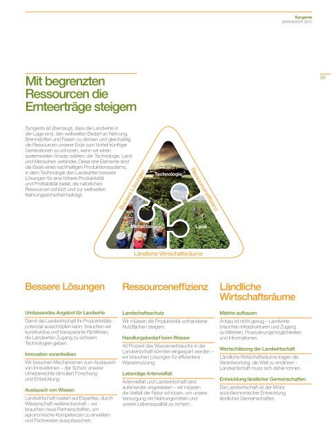 Syngenta Jahresbericht 2010 - annual report 2010 - Syngenta