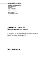 Dokumentation_14-16 - Berufsschule für Gestaltung Zürich