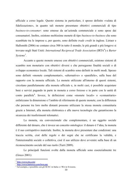 Sistemi di scambio non monetario e reciprocità: il caso di Banca del ...