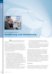 Verjährung und Verwirkung