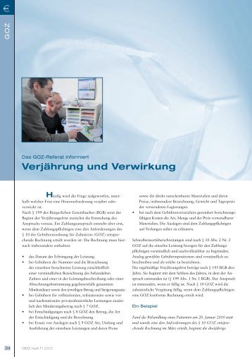 Verjährung und Verwirkung