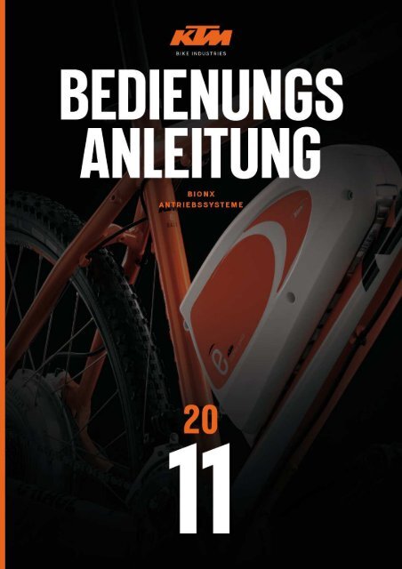 Bedienungsanleitung Antriebssystem BionX ... - Kienzl-spielradl.at