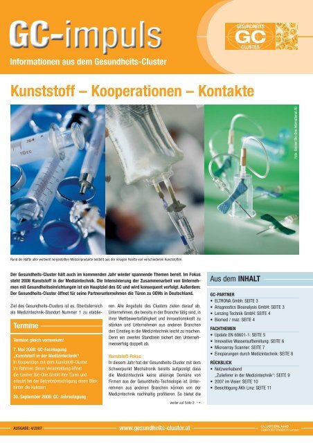 GC-impuls 4-2007 - Gesundheits-Cluster