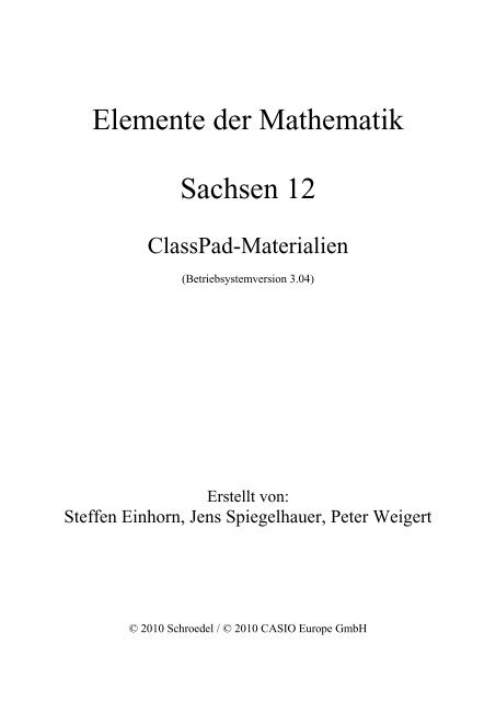 EdM 12 Sachsen Class Pad Materialien - im Mathematik-Portal für ...
