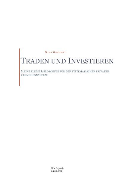 Traden und Investieren - 10 Handelssysteme auf den DAX-Index