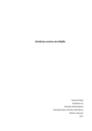 Käsikirja uruista säveltäjille - Sibelius-Akatemia