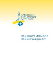 Jahresbericht 2011/2012 - Davos - Reformiert