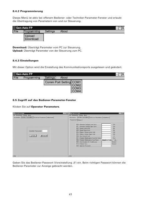 Installations- und Bedienungshandbuch GEN-AUTO FP - Crompton ...