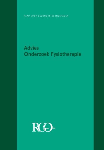 FYSIOTHERAPie B5 - Gezondheidsraad