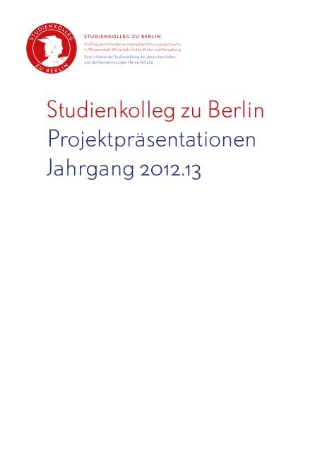 Die Einladung als PDF - Studienkolleg zu Berlin