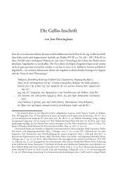 Die Gallio-Inschrift - Neutestamentliches Repetitorium