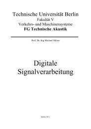 Digitale Signalverarbeitung (PDF) - Technische Akustik