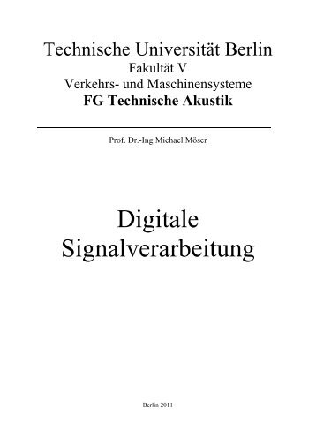 Digitale Signalverarbeitung (PDF) - Technische Akustik