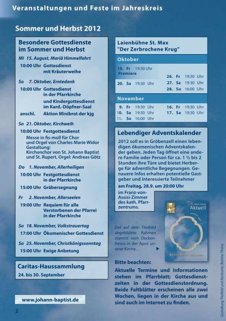 Sommer 2012 (PDF 2,15 MB) - St. Johann Baptist