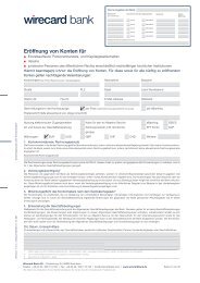 Bedingungen Fur Die Girocard Wirecard Bank