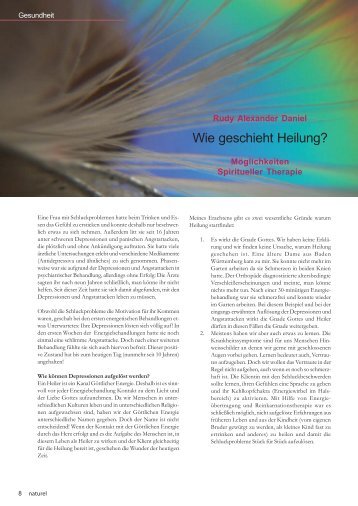 Wie geschieht Heilung? - Relogos Rudy Alexander Daniel