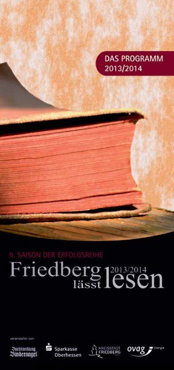 Programmheft "Friedberg lässt lesen" (1.419,12kB) - Ovag
