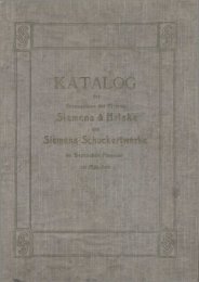 Siemens Katalog - Deutsches Museum 1906 - Historische ...
