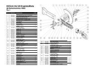 Trennsage HCS14-16-18 Pro Ersatzteilliste 4505- + Fuhrungswagen