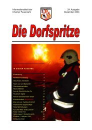 Dorfspritze Ausgabe 24 1 - Feuerwehr Cham