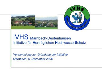 Gründungsversammlung am 5. Dezember 2006 in Marnbach