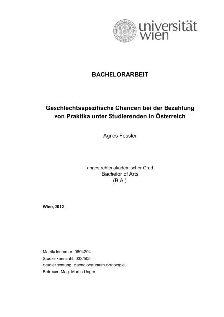Layout for IHS-Papers (Univers) - Studierenden-Sozialerhebung