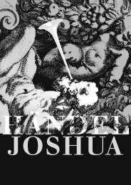 2005: «Joshua», Oratorium in 3 Teilen von Georg Friedrich Händel