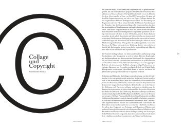 Sebastian Burdach: Collage und Copyright - Textem