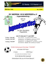 Ausgabe No. 2/2007 - Niersia 1919 Neersen e. V.