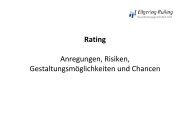 Rating Anregungen, Risiken, Gestaltungsmöglichkeiten und Chancen