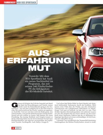 Testbericht lesen - PDF (519 kb) - Audi