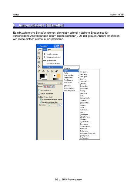 GIMP-Handbuch6 MB - BG/BRG Frauengasse
