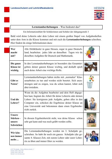 Lernstandserhebungen Was Bedeutet Das Grundschule Kirchhain