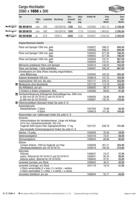 Böckmann Pdf - Autoservice ROWA GmbH