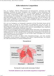 Kälte-induziertes Lungenödem - Dr. med. Hans-Michael Hackenberg