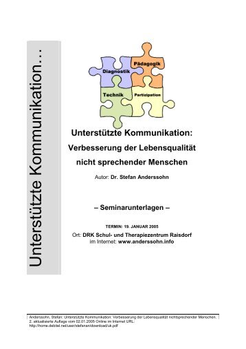 Unterstützte Kommunikation - Stefan Anderssohn im www - start